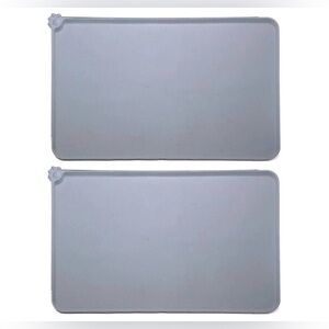 2 Pcs Silicone Dog Cat Bowl Mat Non-Stick Food Pad